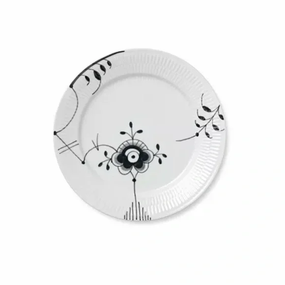 NWT Royal Copenhagen Black Fluted Mega Dinner Plate - Picture 1 of 4